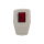 Schukostecker mit beleuchtetem Schalter 2-polig für 10A/230V in Farbe: Creme