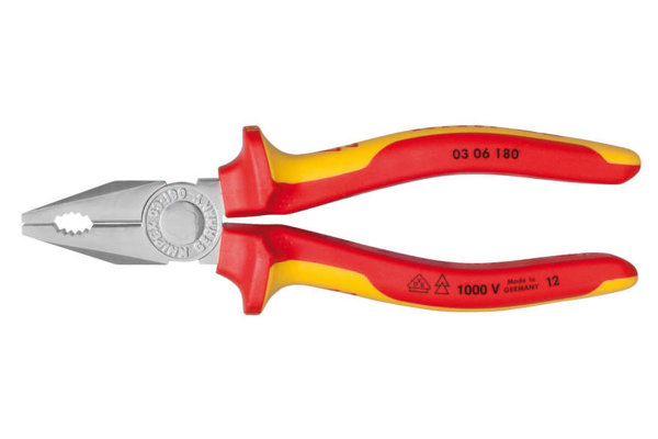 Knipex VDE-Spitzkombizange, isoliert